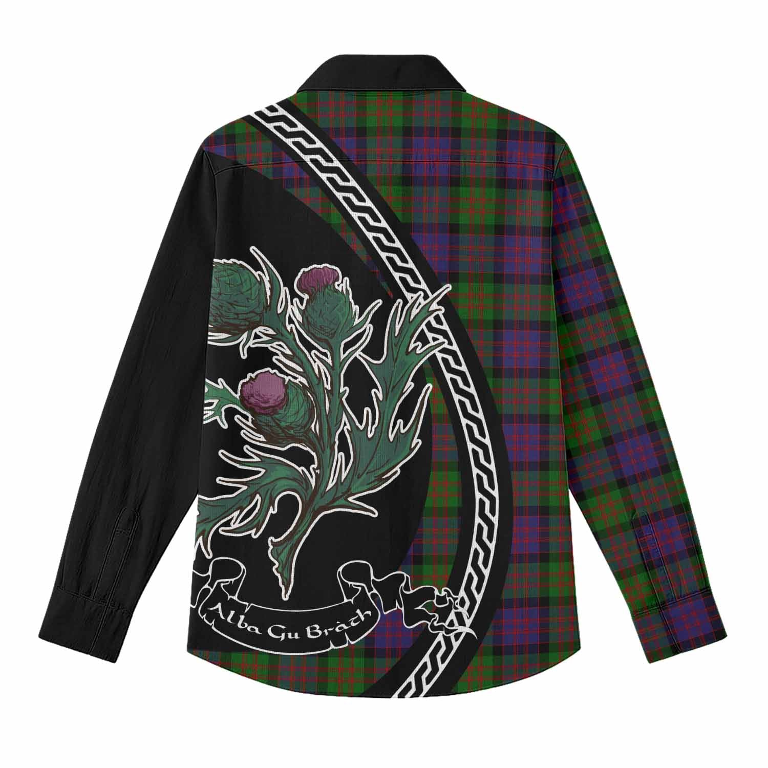 MacDonald (McDonald) Family Crest Tartan Women Casual Shirt Alba Thistle Inspired - Tartan Vibes Clothing
