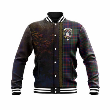 Tartan Vibes Clothing MacDonald (McDonald) of Clanranald Tartan Family Crest Baseball Jacket Alba Gu Brath Be Brave Lion Ancient Style