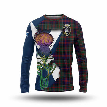 MacDonald (McDonald) of Clanranald Tartan Family Crest Long Sleeve T-Shirt Scottish Thistle Celtic Inspired Unisex - Tartan Vibes Clothing
