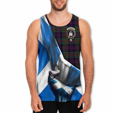 MacDonald (McDonald) of Clanranald Tartan Men's Tank Top with Family Crest Scotland Patriotic Style Men - Tartan Vibes Clothing