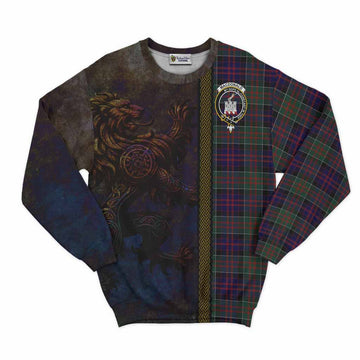 MacDonald (McDonald) of Clanranald Tartan Family Crest Sweatshirt Alba Gu Brath Be Brave Lion Ancient Style Unisex - Tartan Vibes Clothing