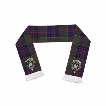 MacDonald (McDonald) of Clanranald Tartan Ruffneck Scarf with Family Crest