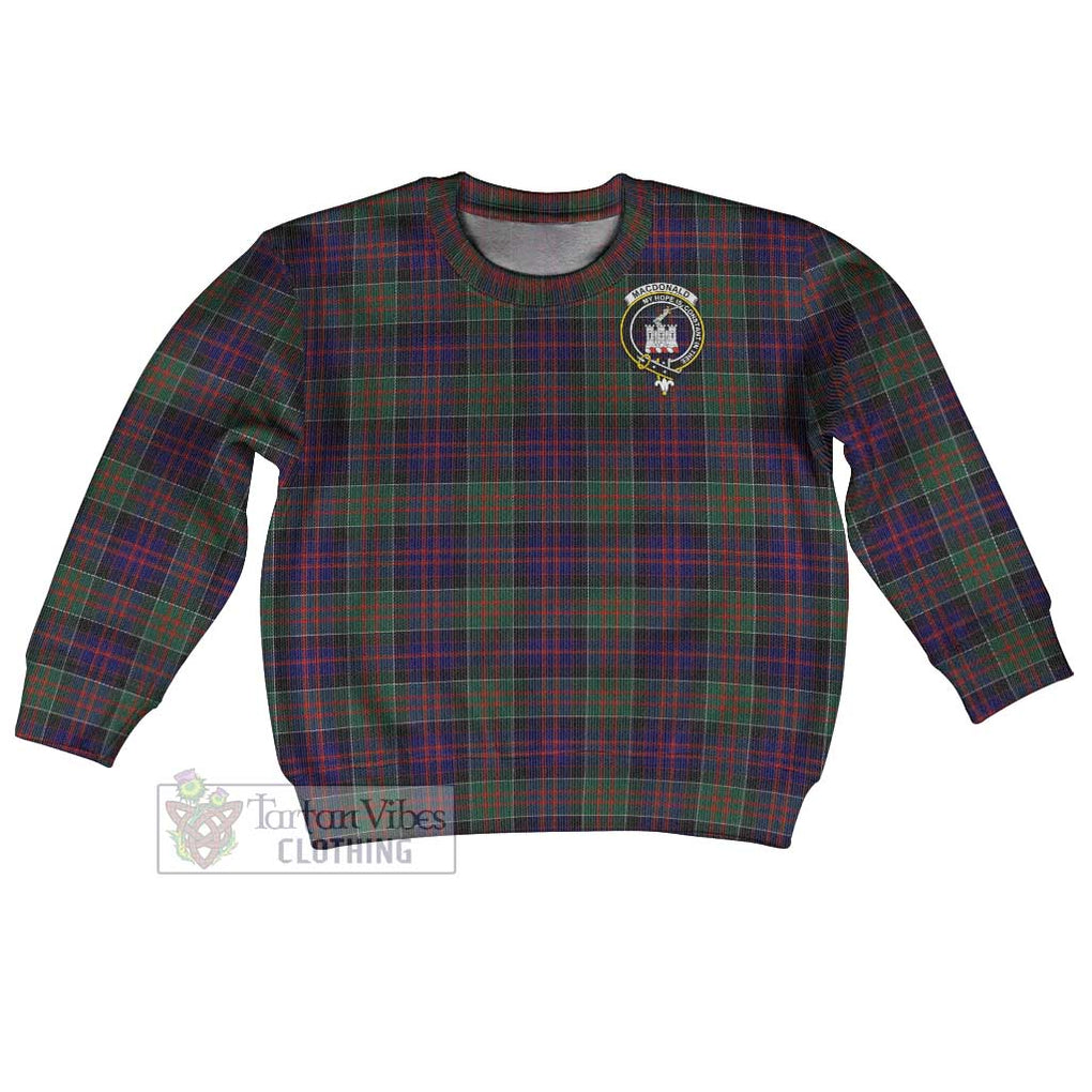 MacDonald (McDonald) of Clanranald Tartan Kid Ugly Sweater with Family Crest Kid - Tartan Vibes Clothing