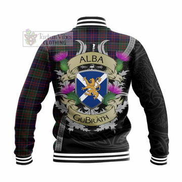 MacDonald (McDonald) of Clanranald Tartan Family Crest Baseball Jacket Lion Rampant Royal Thistle Shield Celtic Inspired - Tartan Vibes Clothing