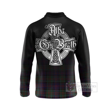 MacDonald (McDonald) of Clanranald Tartan Long Sleeve Polo Shirt Featuring Alba Gu Brath Family Crest Celtic Inspired - Tartan Vibes Clothing