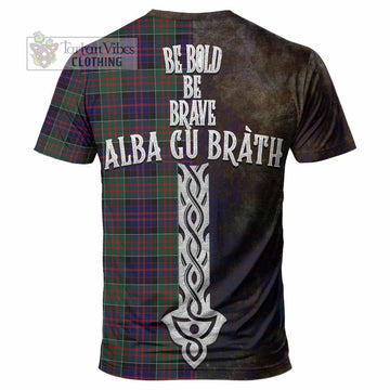 MacDonald (McDonald) of Clanranald Tartan Family Crest T-Shirt Alba Gu Brath Be Brave Lion Ancient Style - Tartan Vibes Clothing