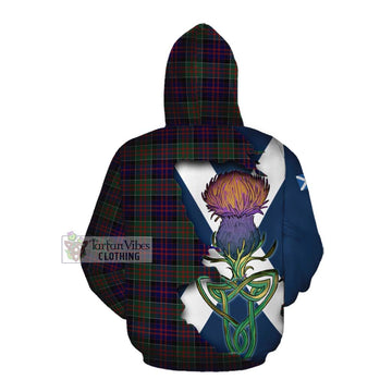 MacDonald (McDonald) of Clanranald Tartan Family Crest Cotton Hoodie Scottish Thistle Celtic Inspired Pullover Hoodie - Tartan Vibes Clothing