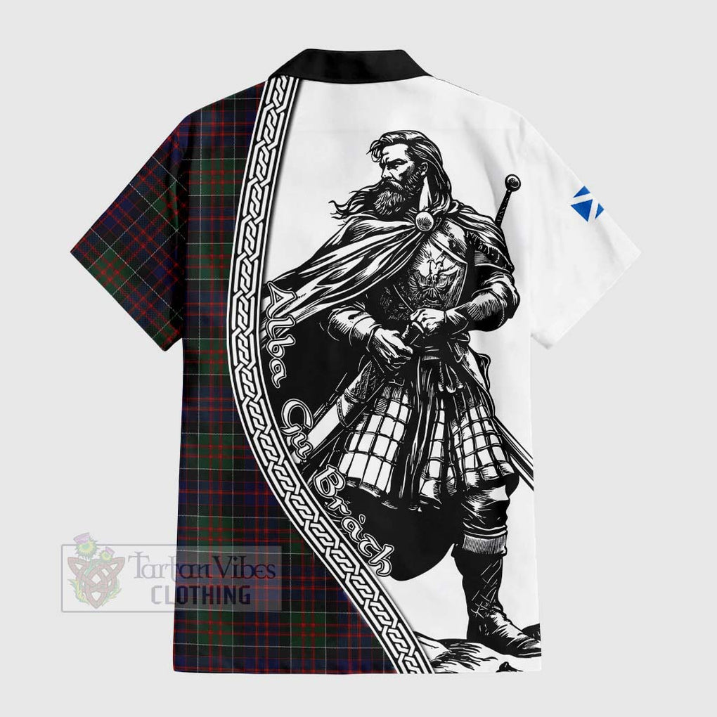 MacDonald (McDonald) of Clanranald Tartan Clan Crest Hawaiian Shirt with Highlander Warrior Celtic Style - Tartan Vibes Clothing