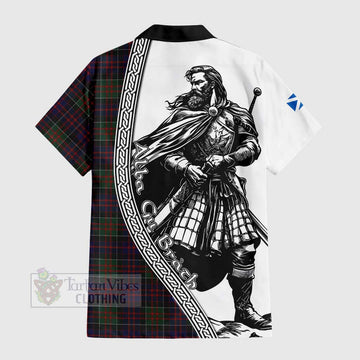 MacDonald (McDonald) of Clanranald Tartan Clan Crest Hawaiian Shirt with Highlander Warrior Celtic Style - Tartan Vibes Clothing
