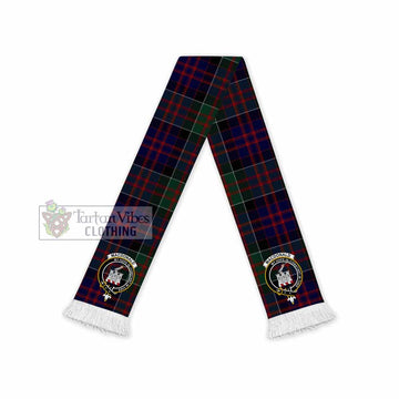 MacDonald (McDonald) of Clanranald Tartan Ruffneck Scarf with Family Crest