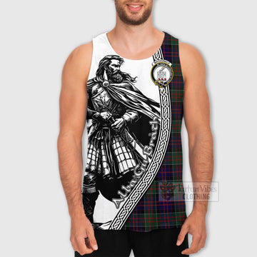 MacDonald (McDonald) of Clanranald Tartan Clan Crest Men's Tank Top with Highlander Warrior Celtic Style - Tartan Vibes Clothing