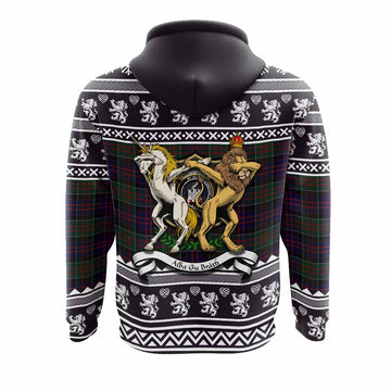 MacDonald (McDonald) of Clanranald Clan Tartan Crest Christmas Hoodie Coat of Arms Funny Style