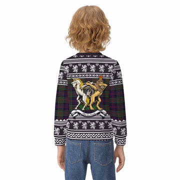MacDonald (McDonald) of Clanranald Clan Tartan Crest Christmas Kid Ugly Sweatshirt Coat of Arms Funny Style
