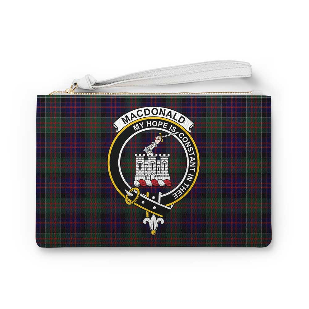 Tartan Vibes Clothing MacDonald (McDonald) of Clanranald Family Crest Tartan Clutch Bag