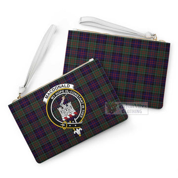 Tartan Vibes Clothing MacDonald (McDonald) of Clanranald Family Crest Tartan Clutch Bag