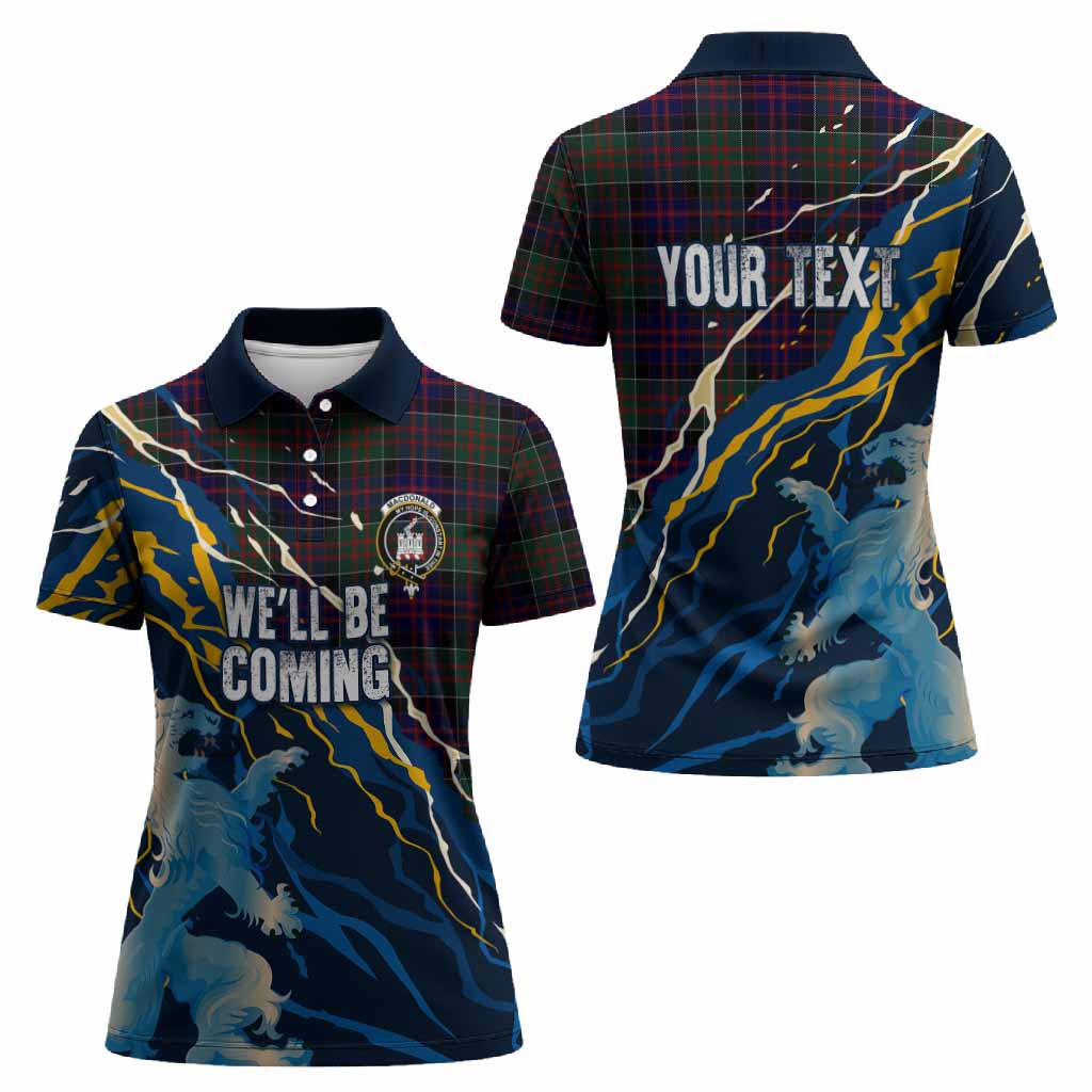 MacDonald (McDonald) of Clanranald Scotland Tartan Women Polo Shirt WC2026 Football - We'll Be Coming