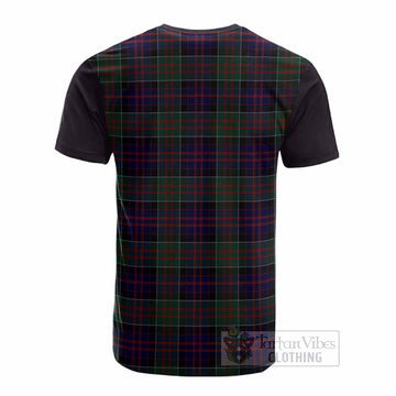 MacDonald (McDonald) of Clanranald Tartan Accent Cotton T-shirt with Family Crest