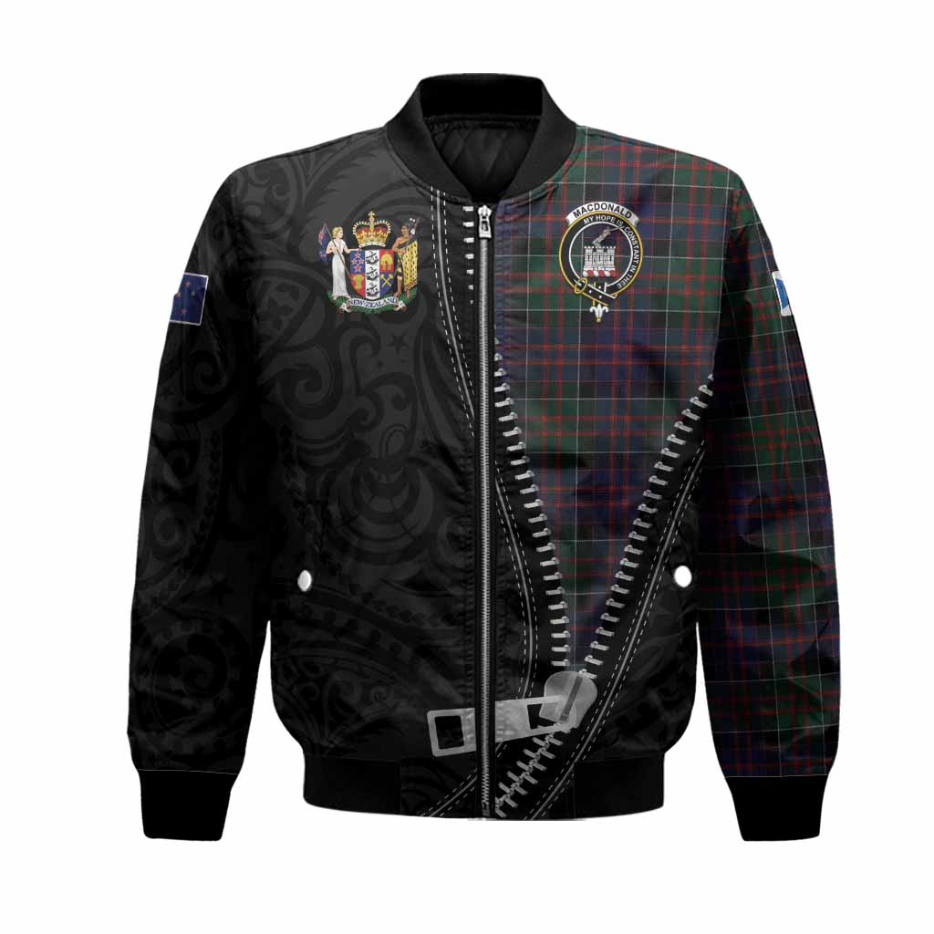 MacDonald (McDonald) of Clanranald Tartan Bomber Jacket New Zealand Pattern Unique Zipper Stylized
