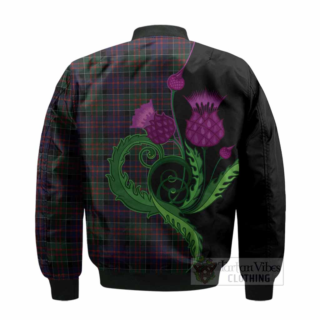MacDonald (McDonald) of Clanranald Tartan Bomber Jacket Traditional Scottish Thistle