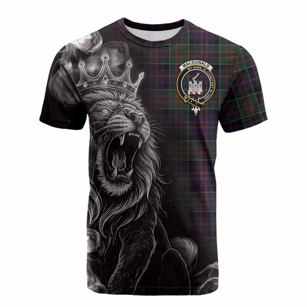 MacDonald (McDonald) of Clanranald Tartan Cotton T-shirt Roaring Lion Heritage