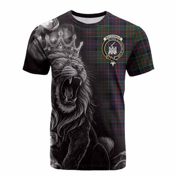 MacDonald (McDonald) of Clanranald Tartan Cotton T-shirt Roaring Lion Heritage