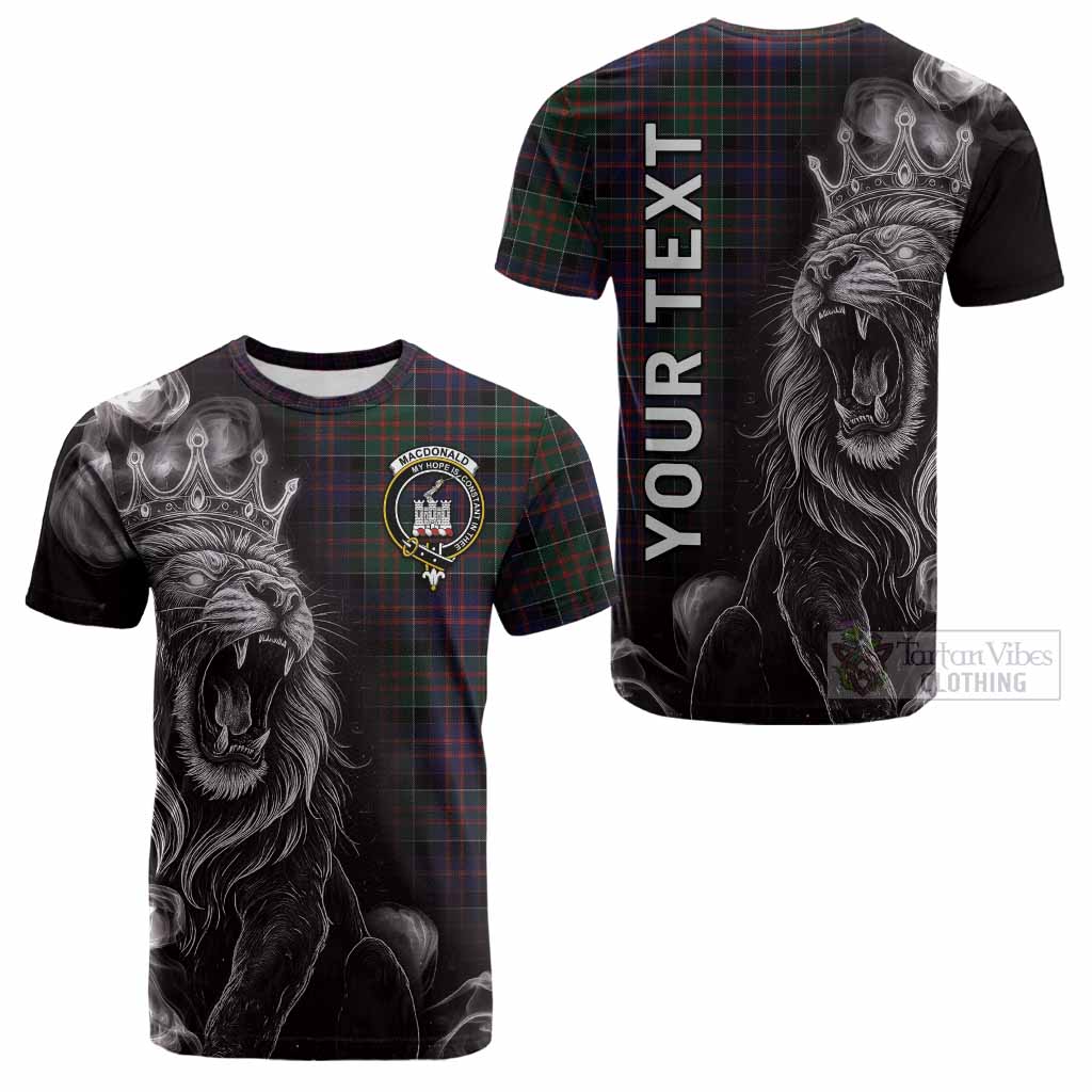 MacDonald (McDonald) of Clanranald Tartan Cotton T-shirt Roaring Lion Heritage