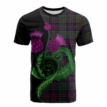 MacDonald (McDonald) of Clanranald Tartan Cotton T-shirt Traditional Scottish Thistle