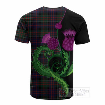 MacDonald (McDonald) of Clanranald Tartan Cotton T-shirt Traditional Scottish Thistle