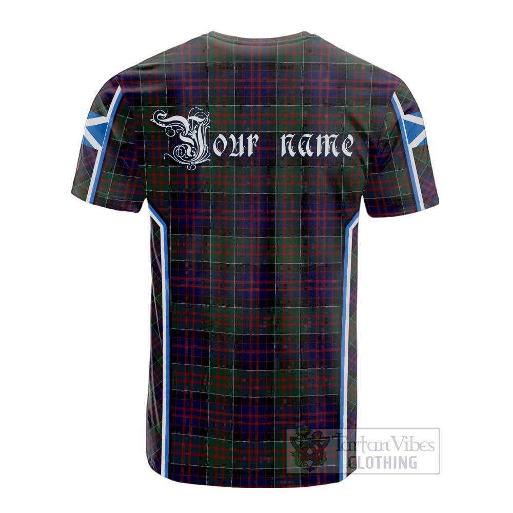 MacDonald (McDonald) of Clanranald Tartan Crest Cotton T-shirt Scotland Coat of Arm Flag Style - Tartan Vibes Clothing
