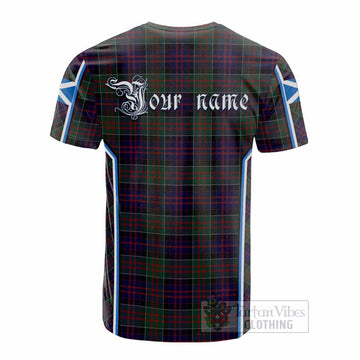 MacDonald (McDonald) of Clanranald Tartan Crest Cotton T-shirt Scotland Coat of Arm Flag Style
