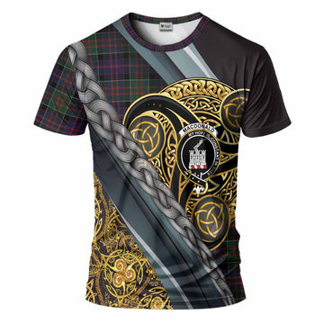 MacDonald (McDonald) of Clanranald Tartan Crest T-Shirt Scottish Triskele Celtic