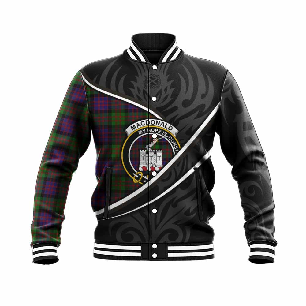 MacDonald (McDonald) of Clanranald Tartan Family Crest Baseball Jacket Celtic Scottish Thistle Floral - Tartan Vibes Clothing
