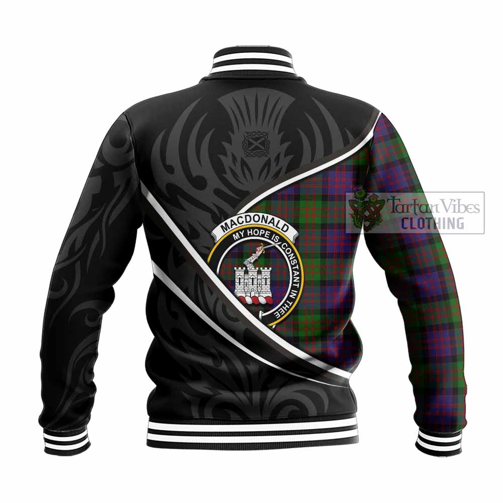 MacDonald (McDonald) of Clanranald Tartan Family Crest Baseball Jacket Celtic Scottish Thistle Floral - Tartan Vibes Clothing