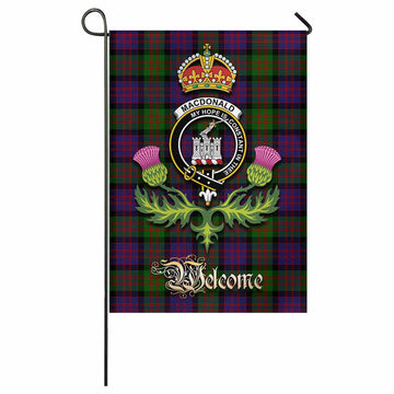 MacDonald (McDonald) of Clanranald Tartan Family Crest Garden Flag Royal Thistle Welcome Style - Tartan Vibes Clothing