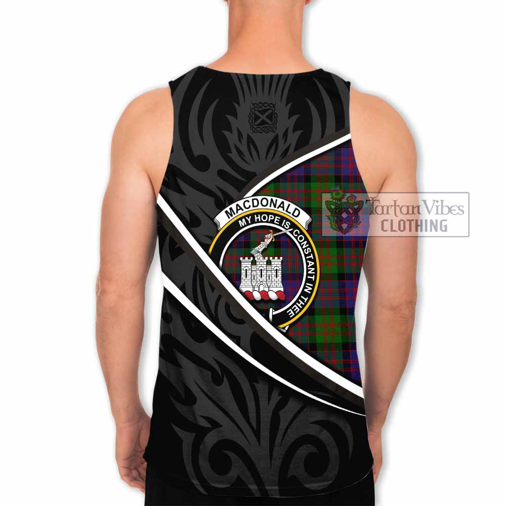 MacDonald (McDonald) of Clanranald Tartan Family Crest Men Tank Top Celtic Scottish Thistle Floral - Tartan Vibes Clothing