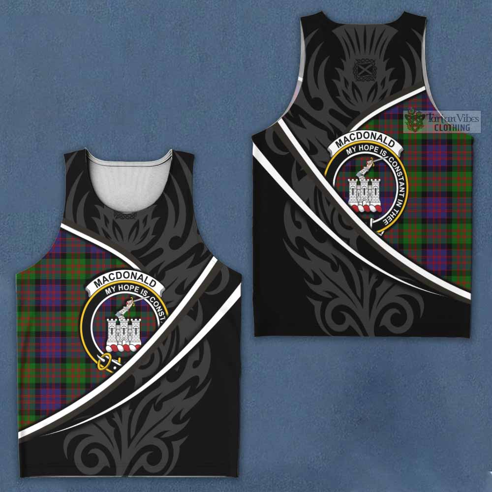 MacDonald (McDonald) of Clanranald Tartan Family Crest Men Tank Top Celtic Scottish Thistle Floral - Tartan Vibes Clothing