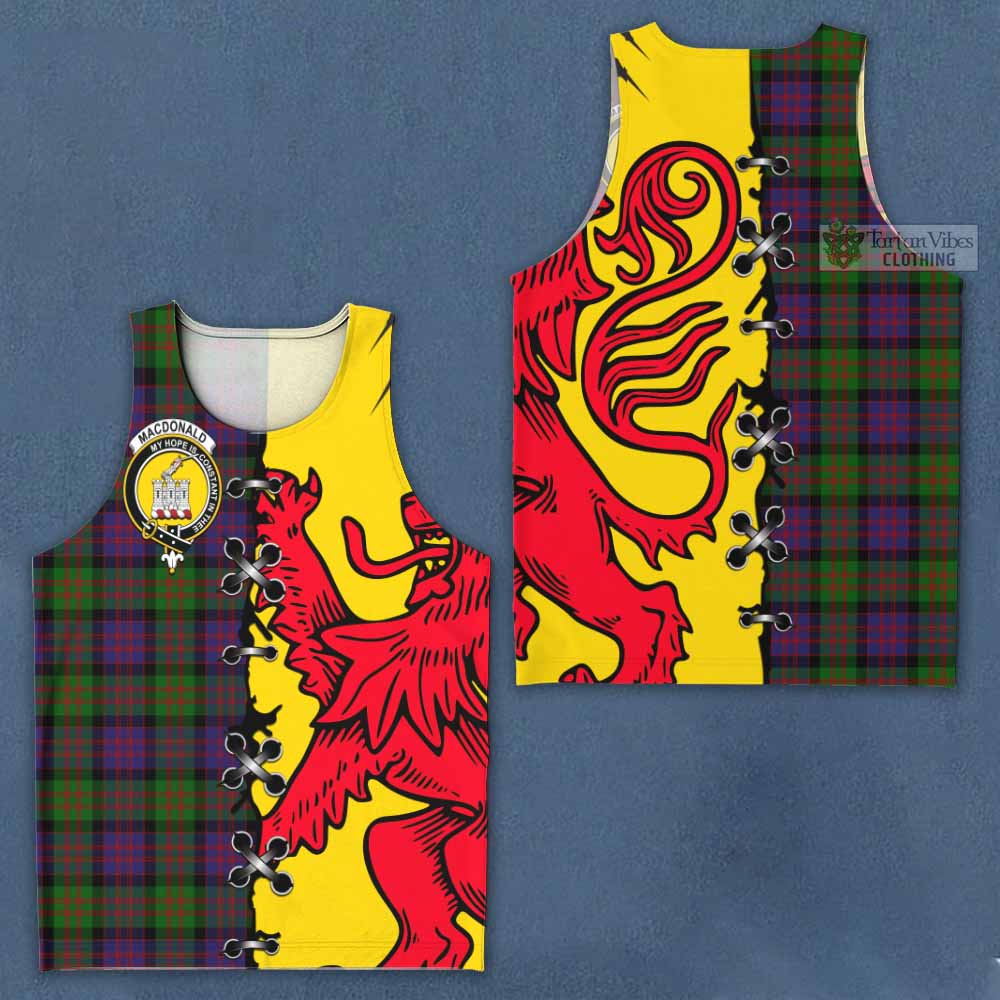 MacDonald (McDonald) of Clanranald Tartan Family Crest Men Tank Top Lion Rampant Honor - Tartan Vibes Clothing