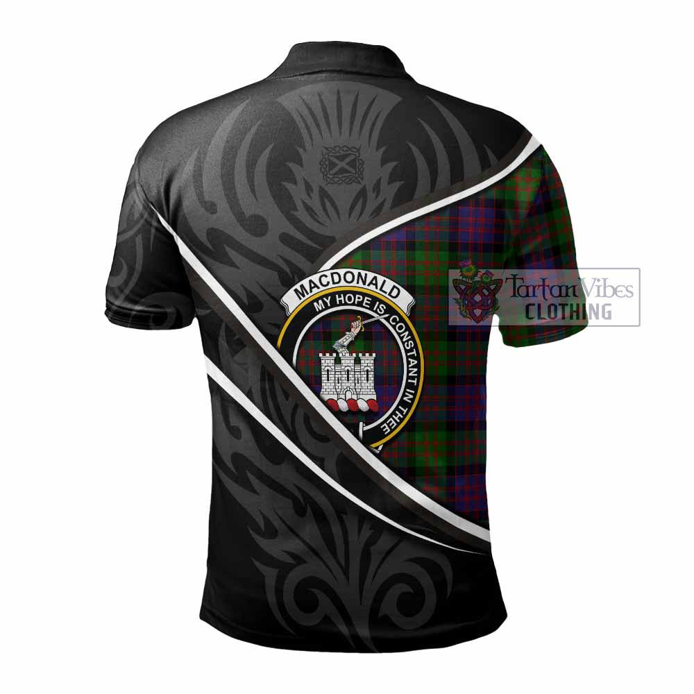 MacDonald (McDonald) of Clanranald Tartan Family Crest Polo Shirt Celtic Scottish Thistle Floral - Tartan Vibes Clothing