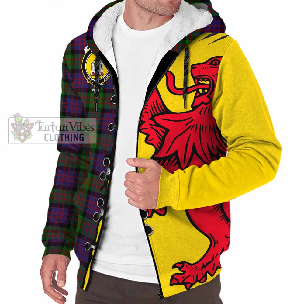 MacDonald (McDonald) of Clanranald Tartan Family Crest Sherpa Hoodie Lion Rampant Honor - Tartan Vibes Clothing
