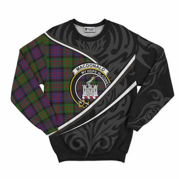 MacDonald (McDonald) of Clanranald Tartan Family Crest Sweatshirt Celtic Scottish Thistle Floral - Tartan Vibes Clothing