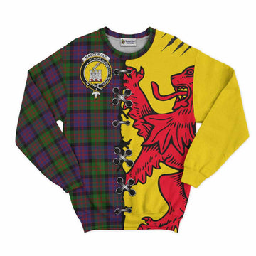 MacDonald (McDonald) of Clanranald Tartan Family Crest Sweatshirt Lion Rampant Honor - Tartan Vibes Clothing