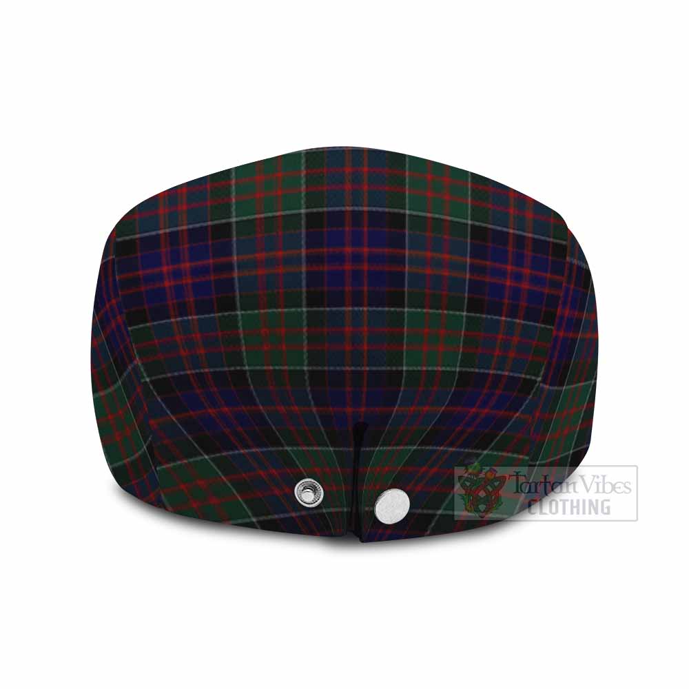 MacDonald (McDonald) of Clanranald Tartan Flat Cap, Jeff Cap Scottish Stag Thistle Floral Art