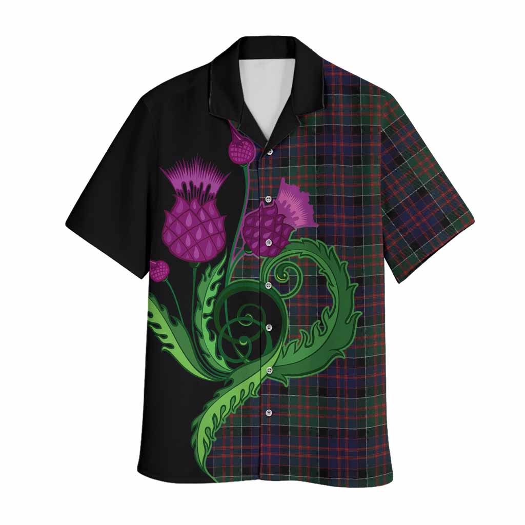 MacDonald (McDonald) of Clanranald Tartan Hawaiian Shirt Traditional Scottish Thistle