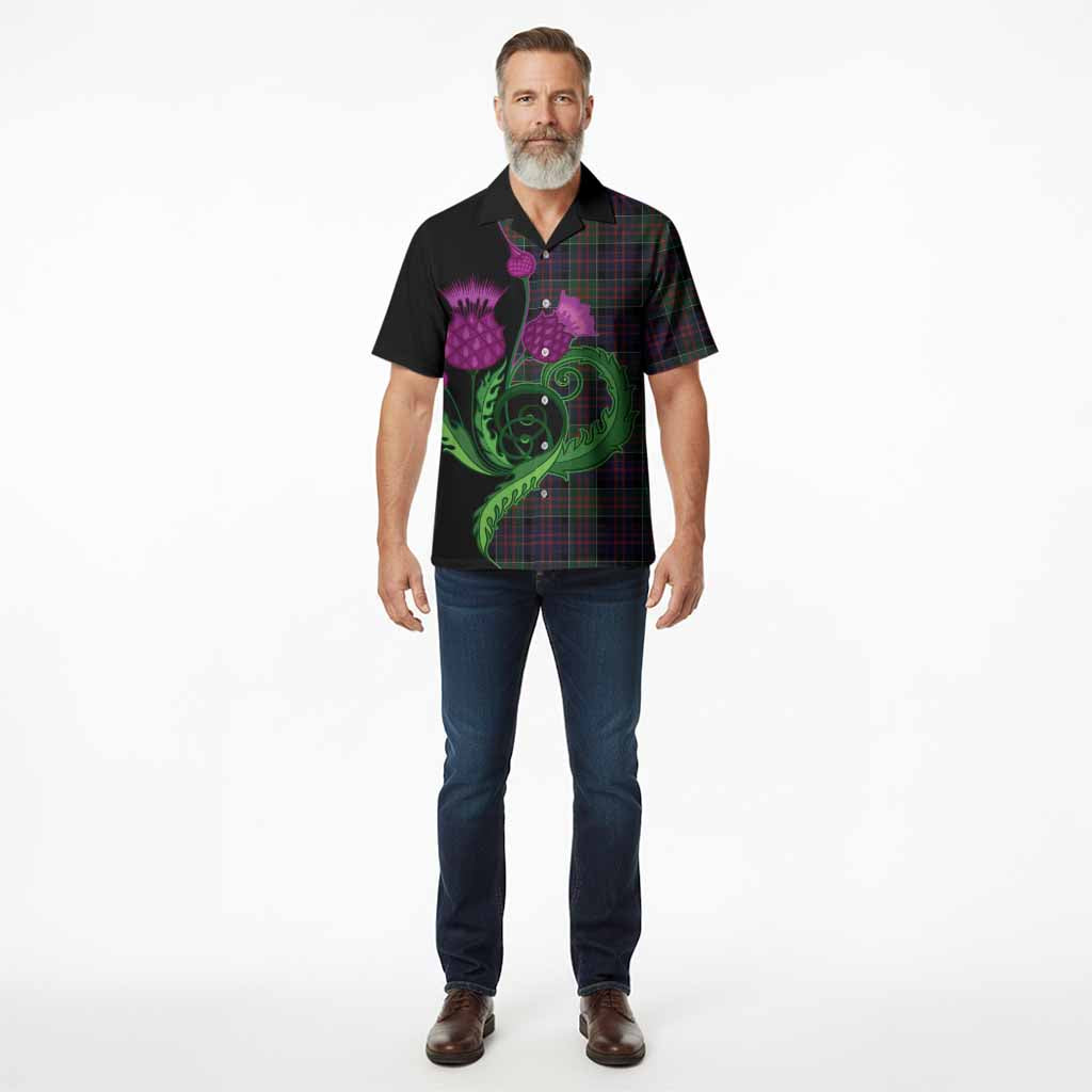 MacDonald (McDonald) of Clanranald Tartan Hawaiian Shirt Traditional Scottish Thistle