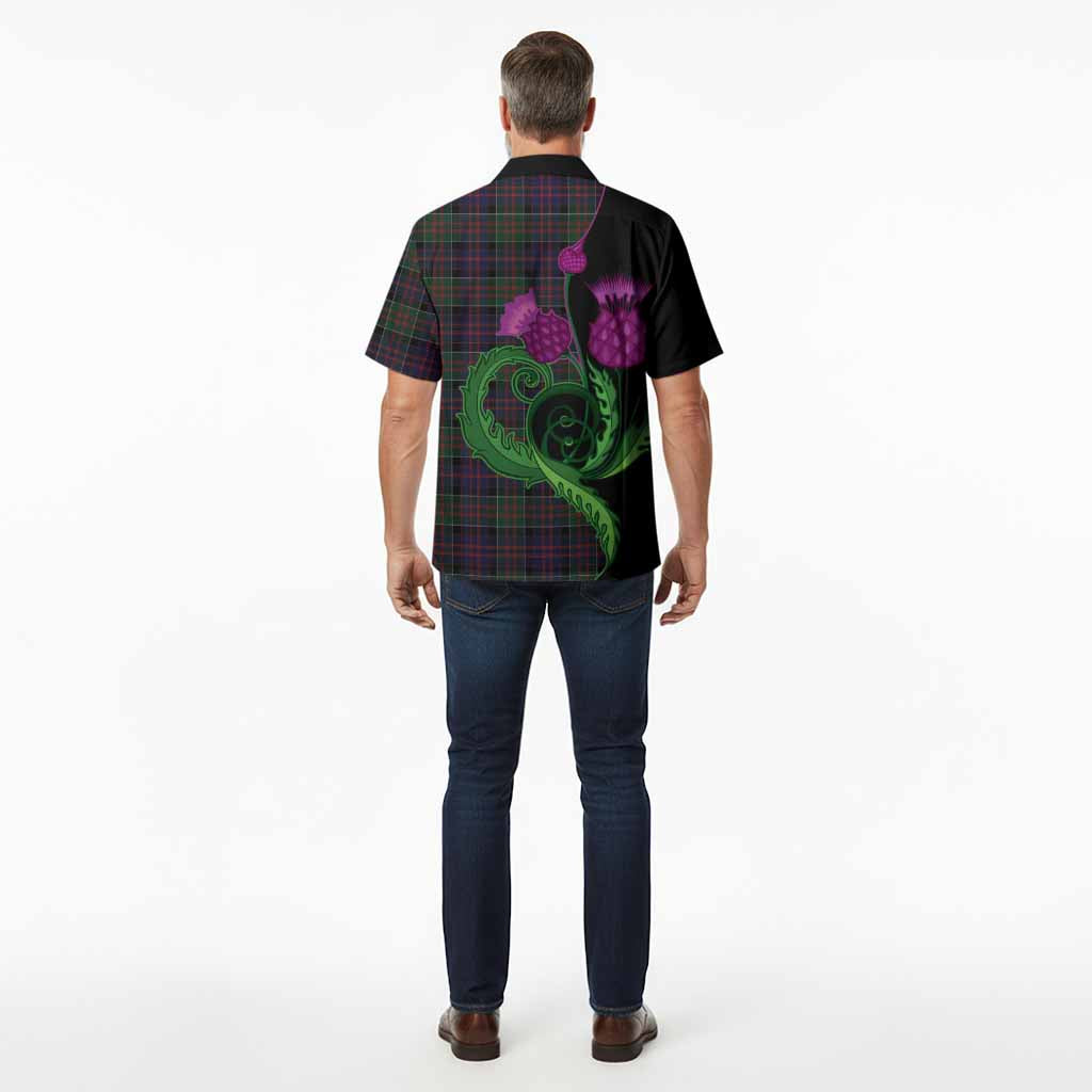 MacDonald (McDonald) of Clanranald Tartan Hawaiian Shirt Traditional Scottish Thistle