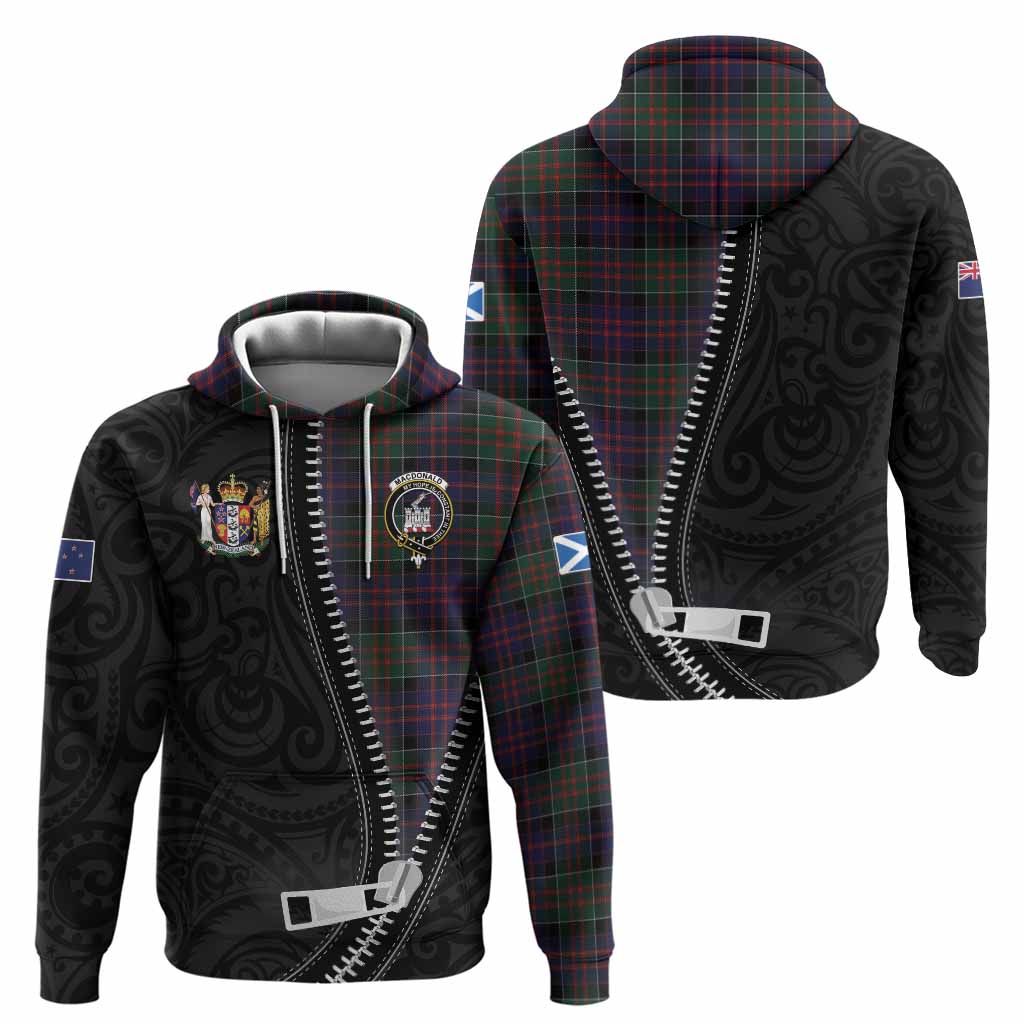 MacDonald (McDonald) of Clanranald Tartan Hoodie New Zealand Pattern Unique Zipper Stylized