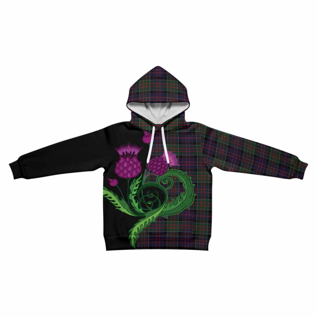 MacDonald (McDonald) of Clanranald Tartan Kid Hoodie Traditional Scottish Thistle