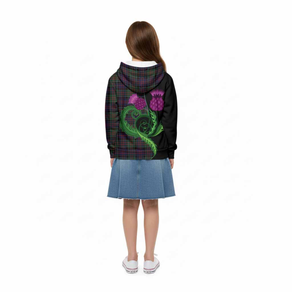 MacDonald (McDonald) of Clanranald Tartan Kid Hoodie Traditional Scottish Thistle