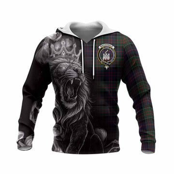 MacDonald (McDonald) of Clanranald Tartan Knitted Hoodie Roaring Lion Heritage