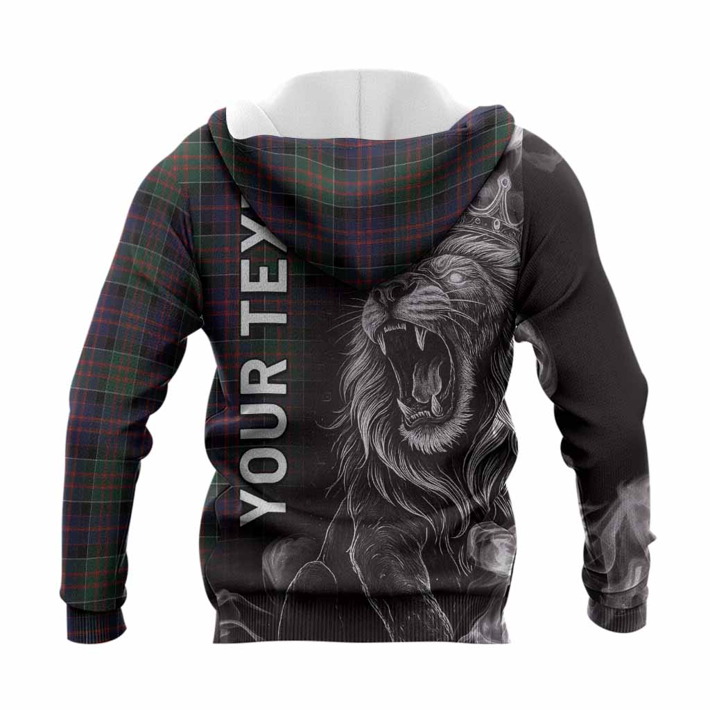 MacDonald (McDonald) of Clanranald Tartan Knitted Hoodie Roaring Lion Heritage
